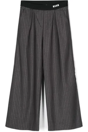 Msgm Pantalones con estampado de rayas diplomáticas