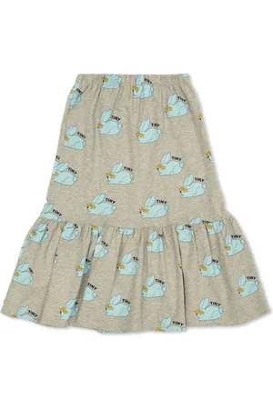 Tiny Cottons Falda con peplum y logo estampado