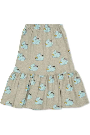 Tiny Cottons Falda con peplum y logo estampado