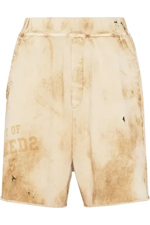 Dsquared2 Shorts deportivos con logo estampado y efecto envejecido
