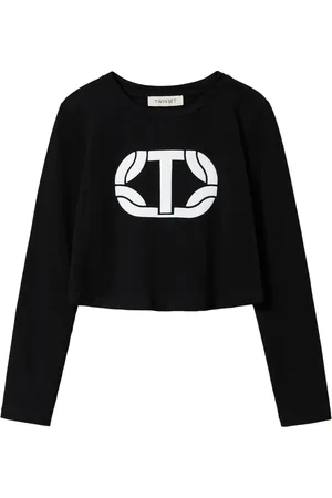Twin-Set Playera corta con logo estampado