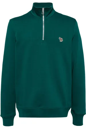 Paul Smith Sudadera con motivo Zebra y cierre en el cuello