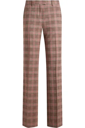 Etro Pantalones rectos con motivo en jacquard
