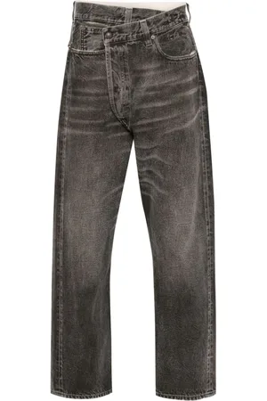 R13 Jeans con tiras cruzadas