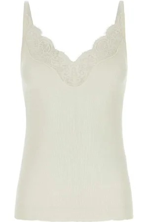 Saint Laurent Camiseta de encaje