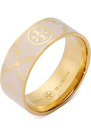 Tory Burch Anillo con monograma T esmaltado