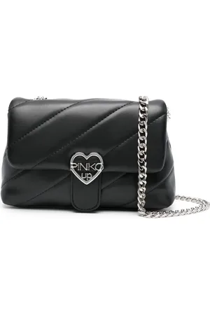 Pinko Bolsa de hombro con placa del logo