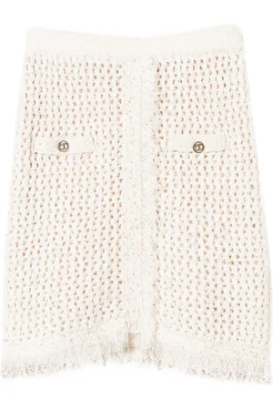 Twin-Set Falda corta tejida de malla