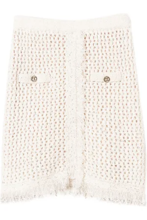 Twin-Set Falda corta tejida de malla