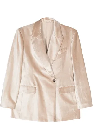 Brunello Cucinelli Blazer con detalle de cadena Monili