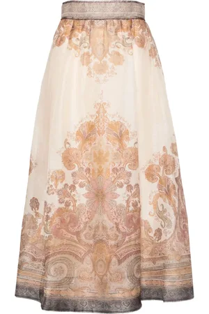 ZIMMERMANN Falda midi Illustration