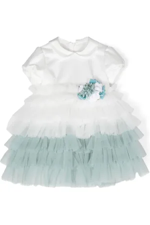 COLORICHIARI Vestido con aplique floral