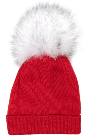 COLORICHIARI Gorro con detalle de pompones