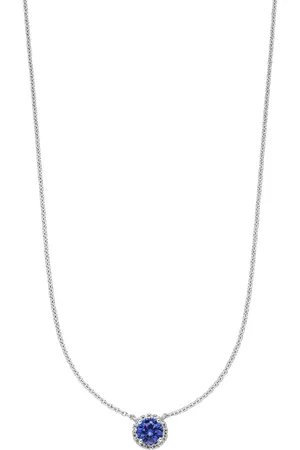 VEYNOU Collar Ava en oro de 14kt con zafiro