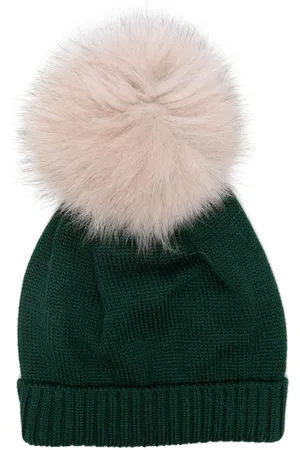 COLORICHIARI Gorro con detalle de pompones