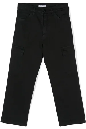 Paolo Pecora Pants cargo con etiqueta del logo