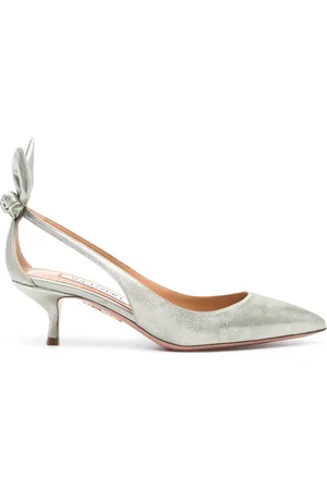 Aquazzura Zapatillas Bow Tie con tacón de 50mm