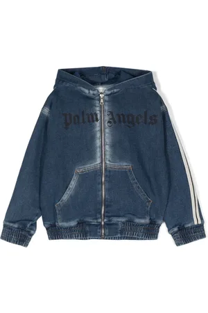 Palm Angels Chamarra deportiva de mezclilla