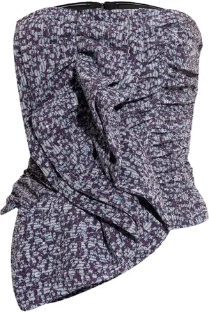 ROTATE Top strapless fruncido
