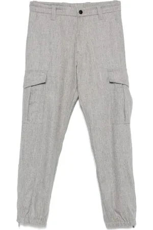 ELEVENTY Pantalones cargo con diseño ajustado