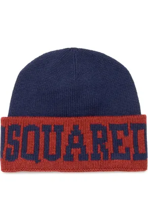 Dsquared2 Gorro tejido con logo de intarsia