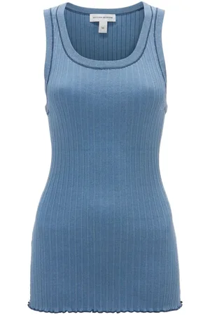 Victoria Beckham Top tejido fino a rayas