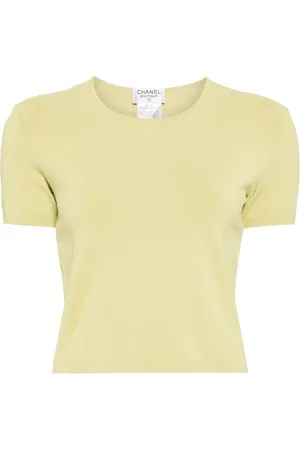 CHANEL Playera con logo CC 1998