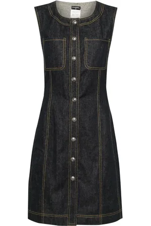 CHANEL Vestido de mezclilla sin mangas 1997