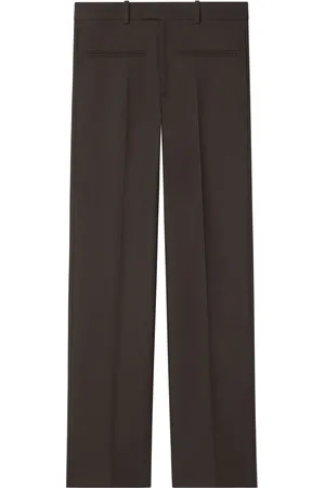 Courrèges Pantalones rectos de sarga