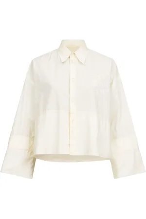 Maison Margiela Camisa de popelina con logo estampado