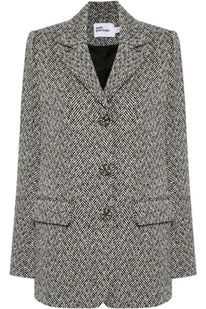 Self-Portrait Blazer con motivo de espiga