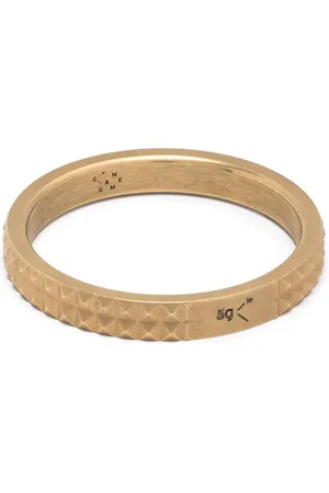 Le Gramme 18kt yellow gold guilloché ring