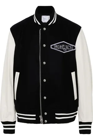 SACAI Chamarra bomber con aplique Gonz