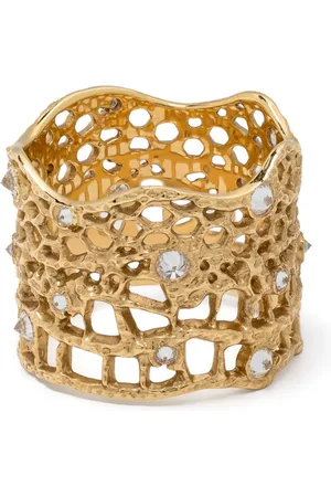 Aurélie Bidermann Anillo Vintage Laceen oro amarillo de 18kt con diamantes