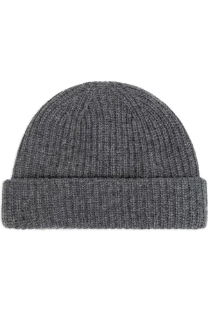 YVES SALOMON Gorro tejido con pompón