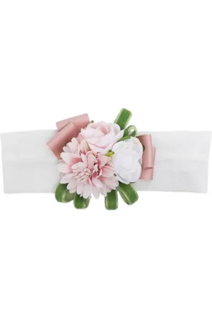 COLORICHIARI Banda para el cabello con aplique floral