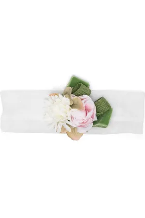 COLORICHIARI Banda para el cabello con aplique floral