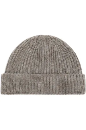 YVES SALOMON Gorro tejido con pompón