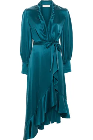 ZIMMERMANN Vestido midi cruzado