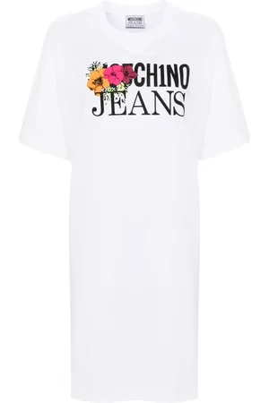 Moschino Vestido con logo estampado
