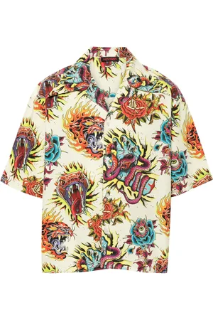 LU’U DAN Camisa con estampado de tatuaje
