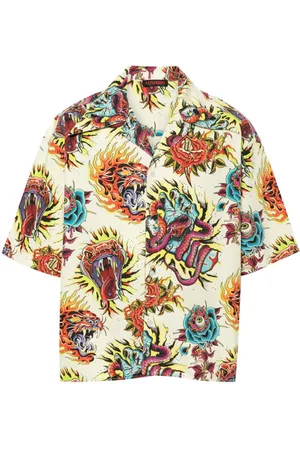 LU’U DAN Camisa con estampado de tatuaje