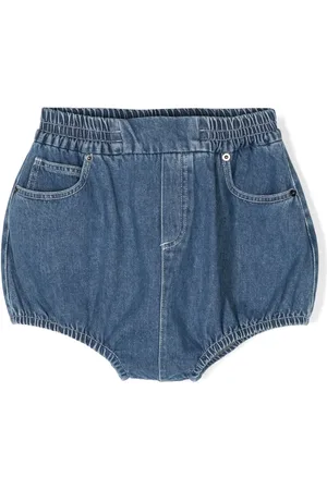 DOUUOD KIDS Shorts con logo bordado