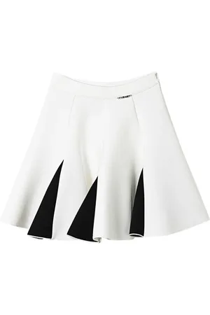 Twin-Set Falda con diseño de dos tonos