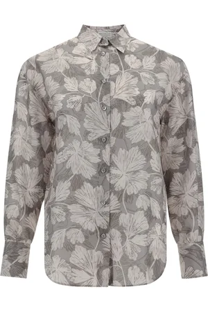 Brunello Cucinelli Camisa con estampado floral