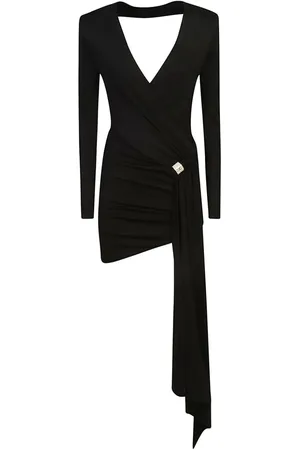 Elisabetta Franchi Vestido corto con diseño drapeado