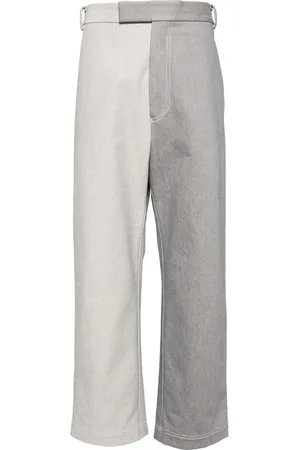 Thom Browne Jeans con diseño de dos tonos