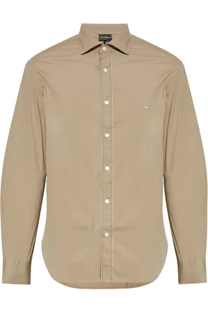 Emporio Armani Camisa con logo bordado y botones