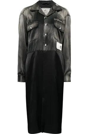 Maison Mihara Yasuhiro Vestido camisero bowling
