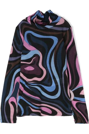PUCCI Junior Top con estampado Marmo